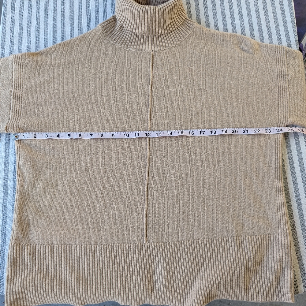 Reiss Casual Wool-Cashmere Roll Neck Jumper in Camel - Picture 5 of 11
